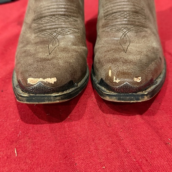 Durango Brown Heeled Boots - Picture 3 of 7